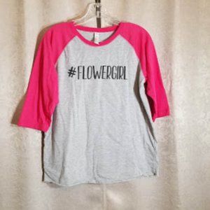 Live and Tell Girls #FlowerGirl Baseball T Sz XL